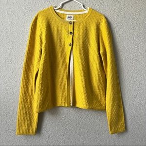 Mini Boden Yellow Cardigan Sweater